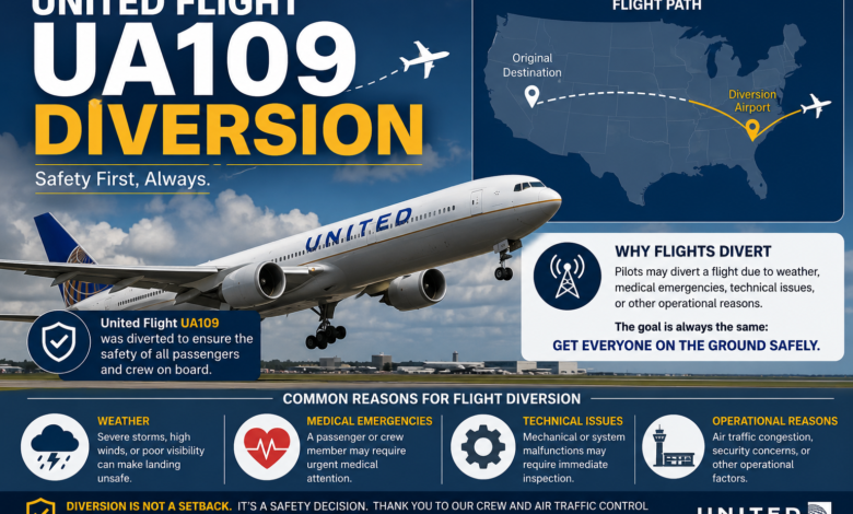 United Flight UA109 Diversion