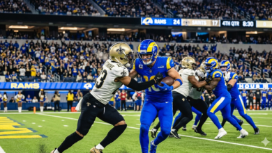 New Orleans Saints vs Los Angeles Rams Match Player Stats