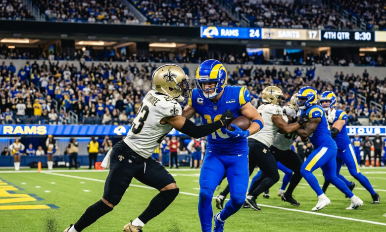 New Orleans Saints vs Los Angeles Rams Match Player Stats