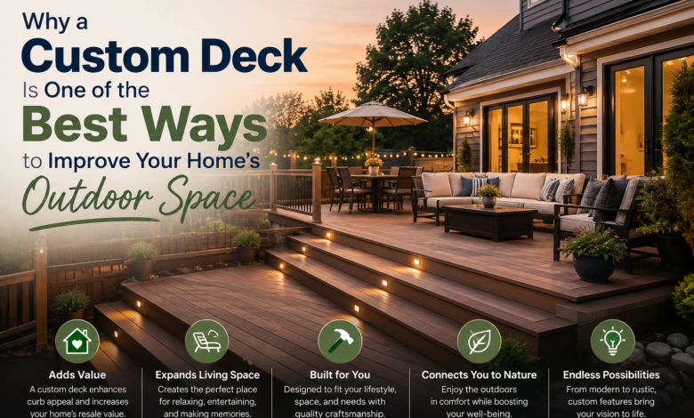 Why a Custom Deck Is One of the Best Ways to Improve Your Home’s Outdoor Space